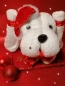 Mobile Preview: Handtuchfigur Hund  als Nikolaus Mitarbeiter Weihnachtsgschenk